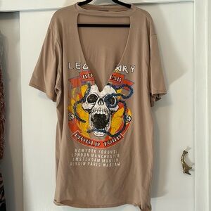 Oversized prettylittle thing size 16 T-shirt/dress